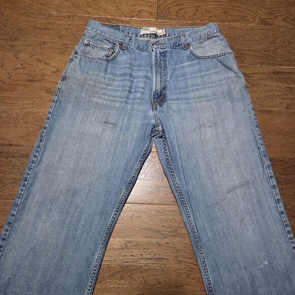 VTG Levis 569 Loose Straight Baggy Denim Y2K Jeans (36x32) 36x34 Distressed - Picture 2 of 9